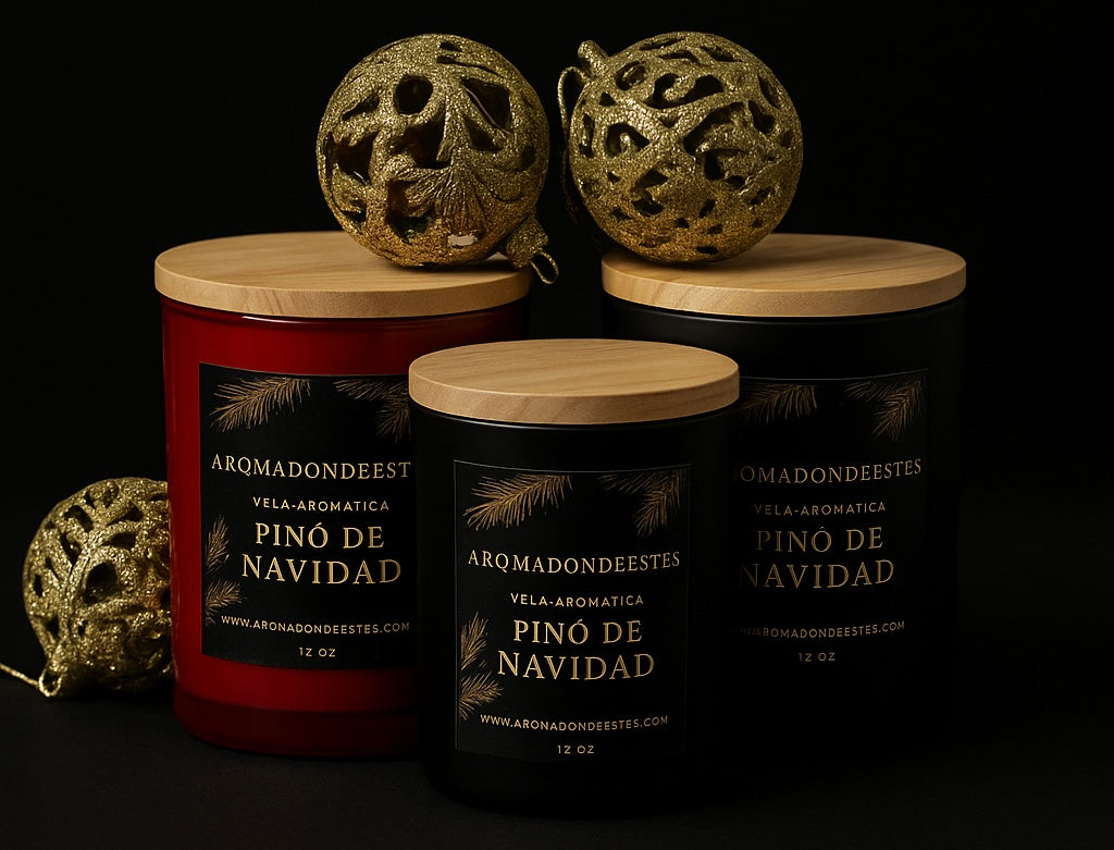Vela pino navidad